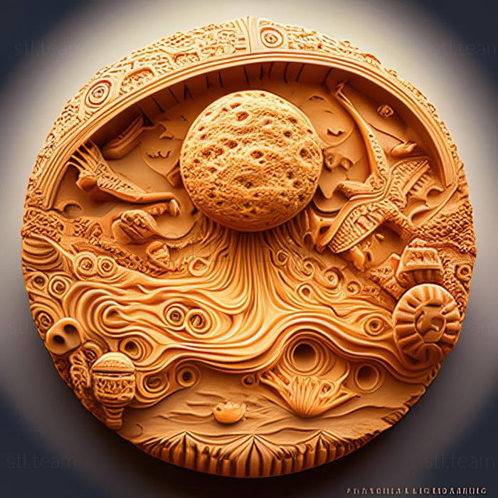 3D модель St Инопланетянин Mooncake или Gingerbread from the Extreme Cosmos (STL)